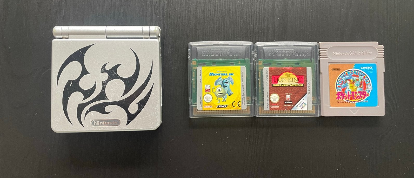Game Boy Advance SP Tribal met 3 spellen, Avontuur en Actie, Gebruikt, 1 speler, Ophalen of Verzenden