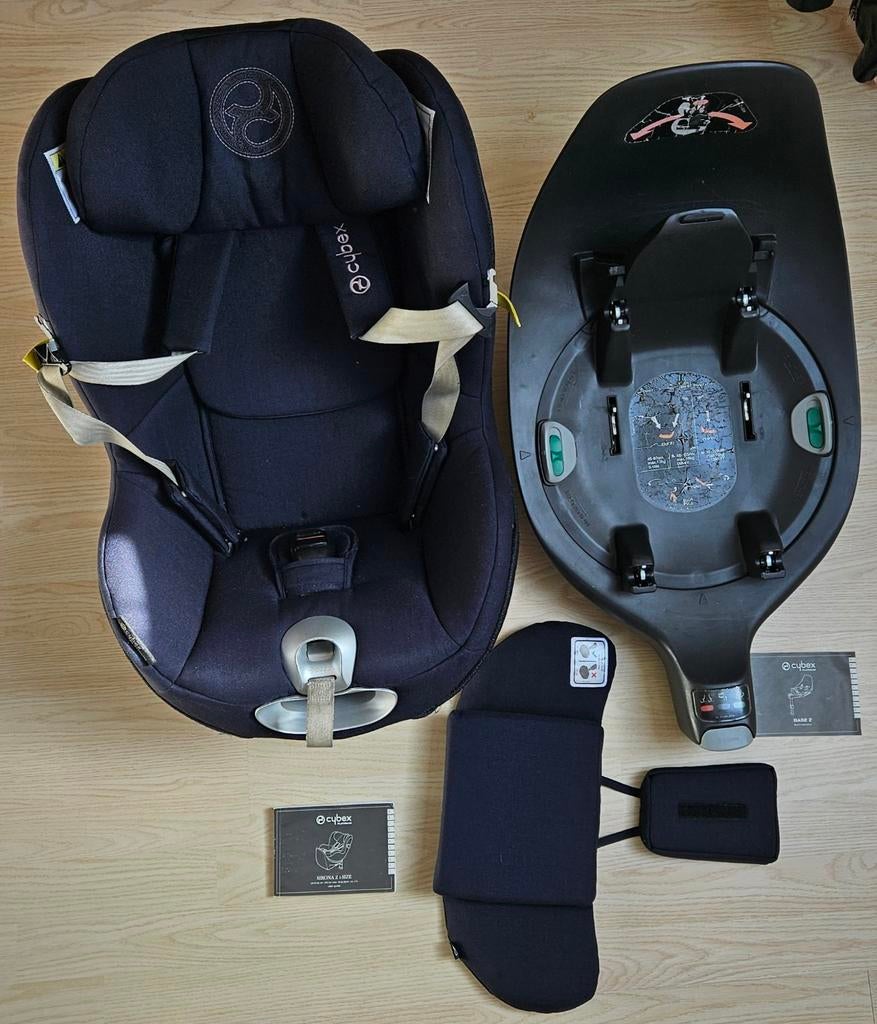 Cybex Sirona Z i-Size Plus Autostoeltje Midnight Blue incl., Gebruikt, 0 t/m 18 kg, Isofix, Ophalen