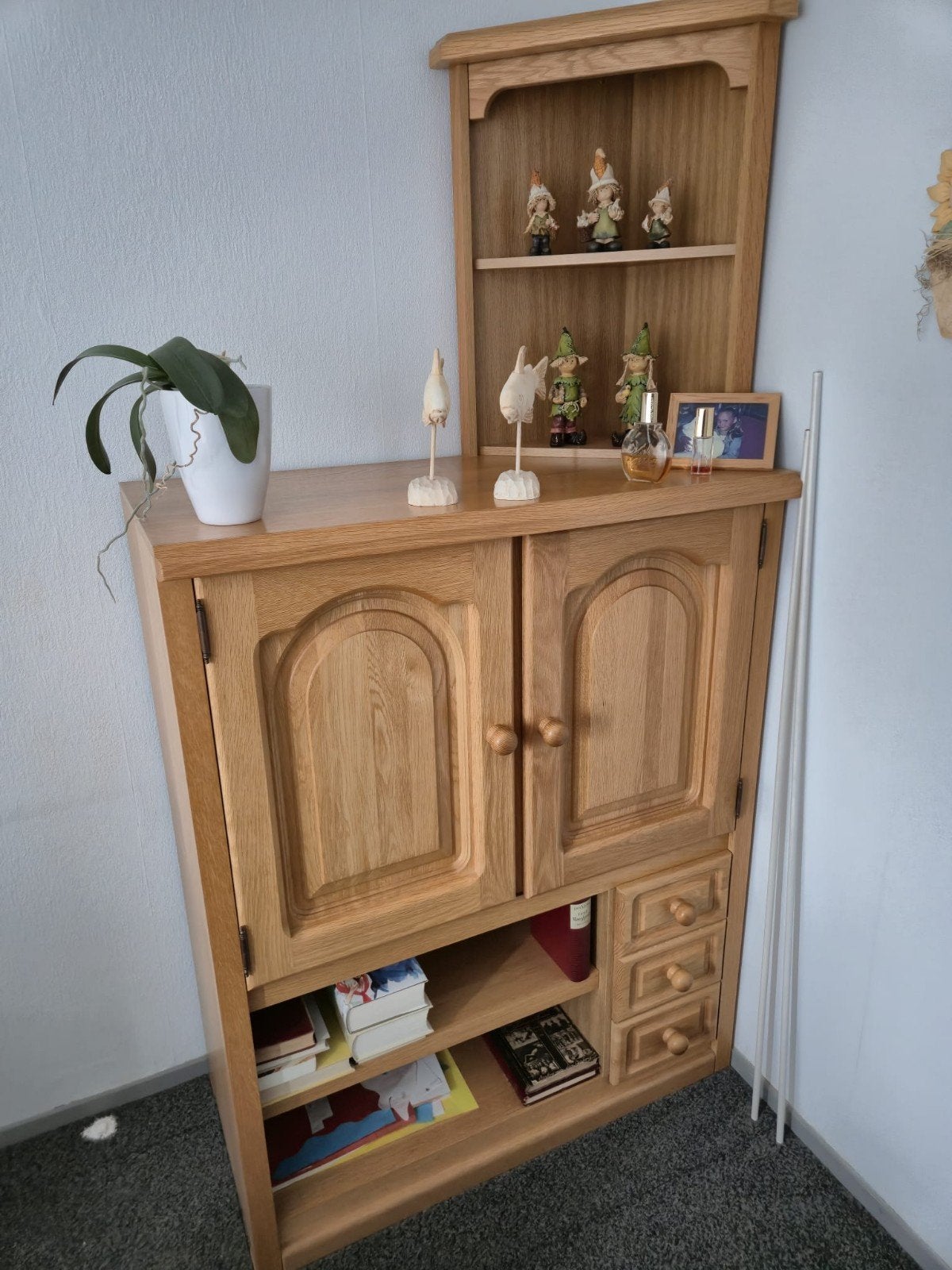Wandkast blank eiken, Huis en Inrichting, Ophalen, 50 tot 75 cm, Minder dan 150 cm, 150 tot 200 cm