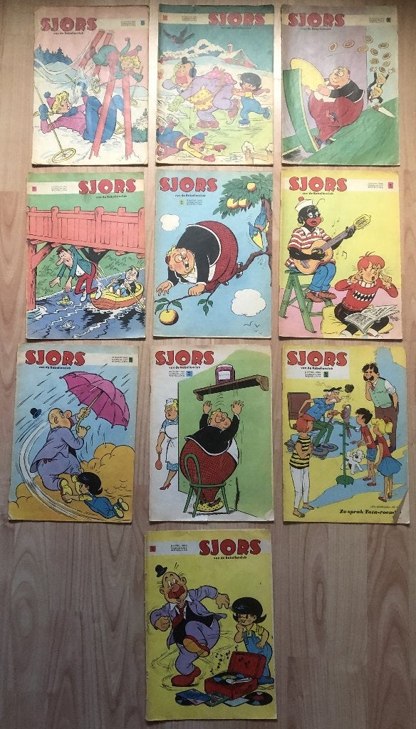 SJORS VAN DE REBELLENCLUB - WEEKBLAD - 1966 - 10 NUMMERS, Meerdere stripboeken, Ophalen of Verzenden, Zo goed als nieuw