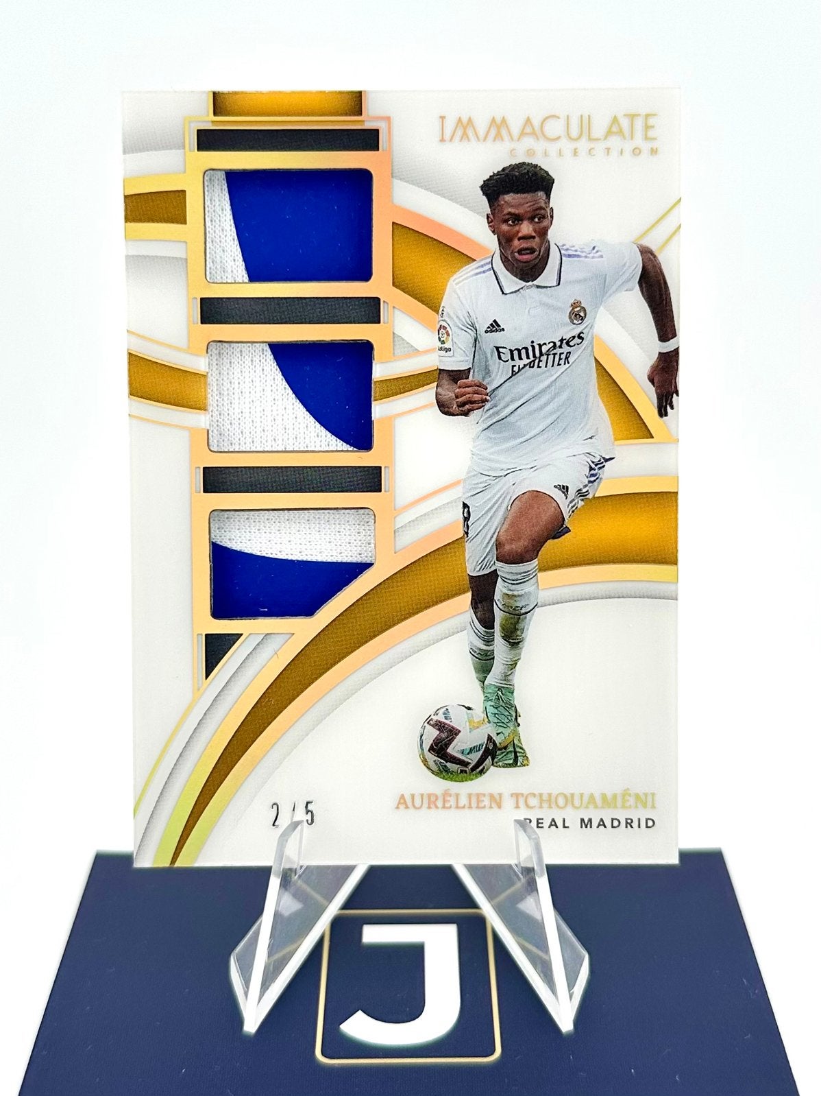 Aurelien Tchouameni /5 Trio Patch - Panini Immaculate Madrid, Ophalen of Verzenden, Zo goed als nieuw, Plaatje