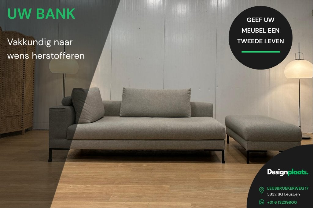 Bank Herstofferen | Designplaats Specialist, -, -, Nieuw, Design on Stock Minotti B&B Italia Gelderland Leolux