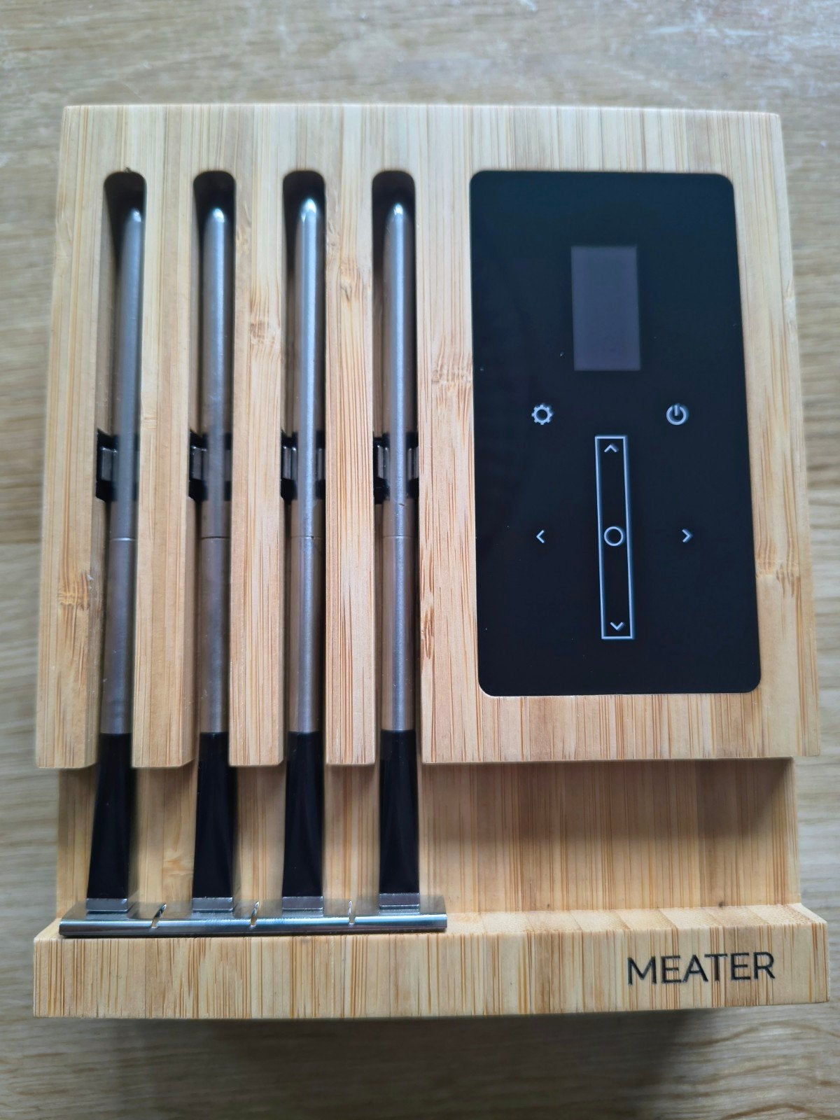 Meater Block - Draadloze Smart Vleesthermometer, Overige typen, Hout, Ophalen of Verzenden, Zo goed als nieuw