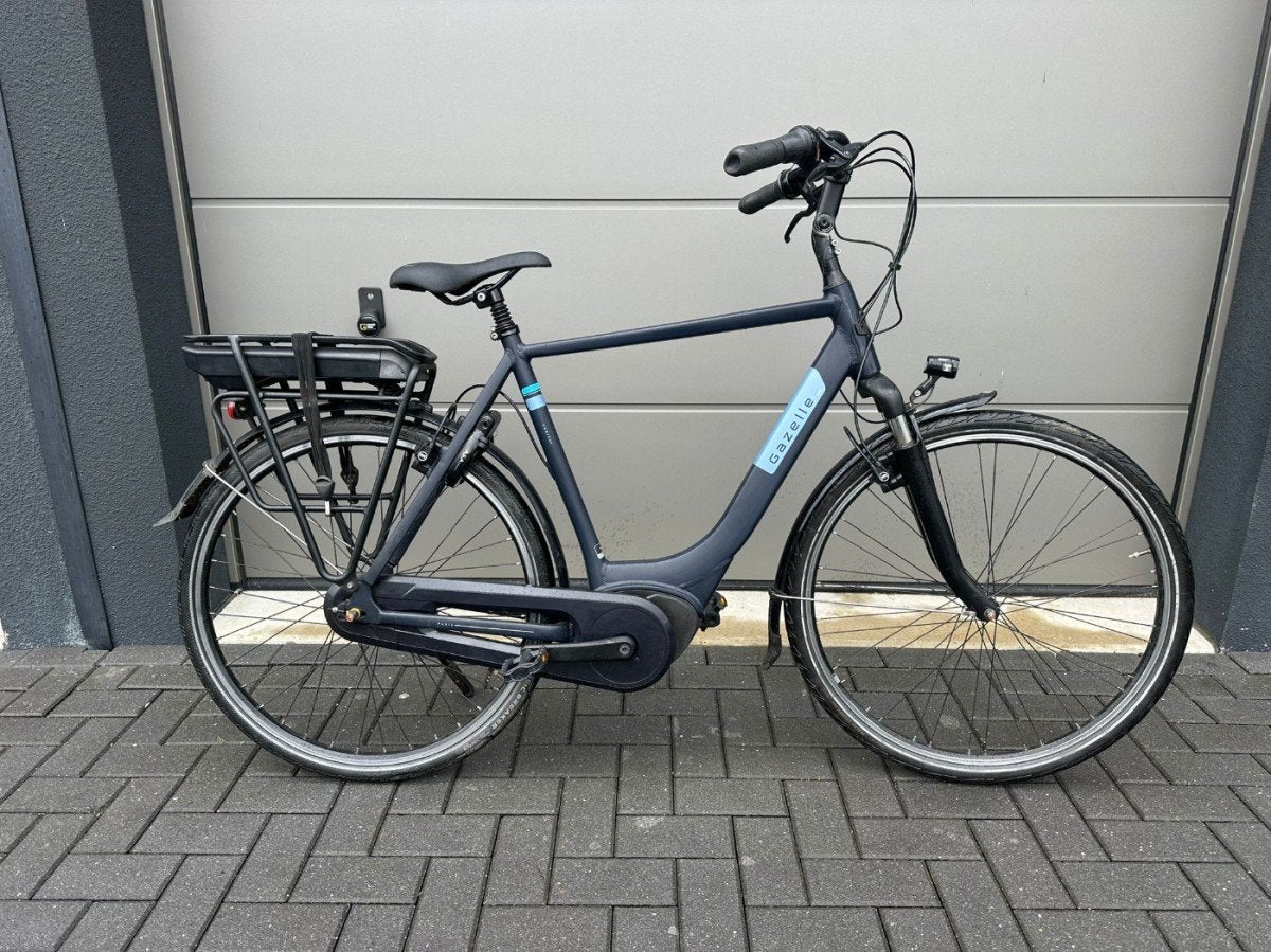 Gazelle Paris C7 Heren Donker blauw 61cm, Fietsen en Brommers, Elektrische fietsen, Gebruikt, Gazelle, 59 cm of meer, Ophalen