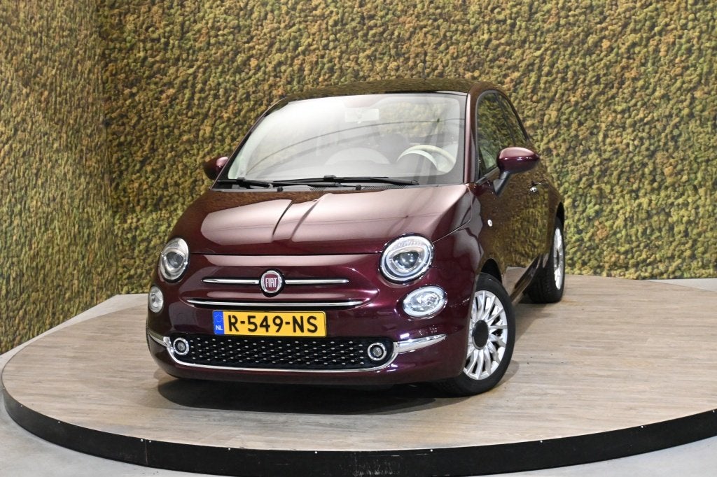 Fiat 500 1.2 Lounge | Carplay | PDC | Airco | Panorama, Voorwielaandrijving, Stof, Gebruikt, 4 cilinders