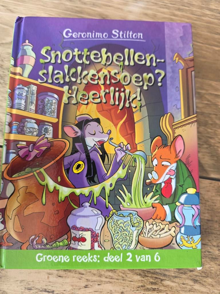 Geronimo Stilton - Snottebellenslakkensoep? Heerlijk!, Fictie algemeen, Geronimo Stilton, Ophalen of Verzenden, Zo goed als nieuw