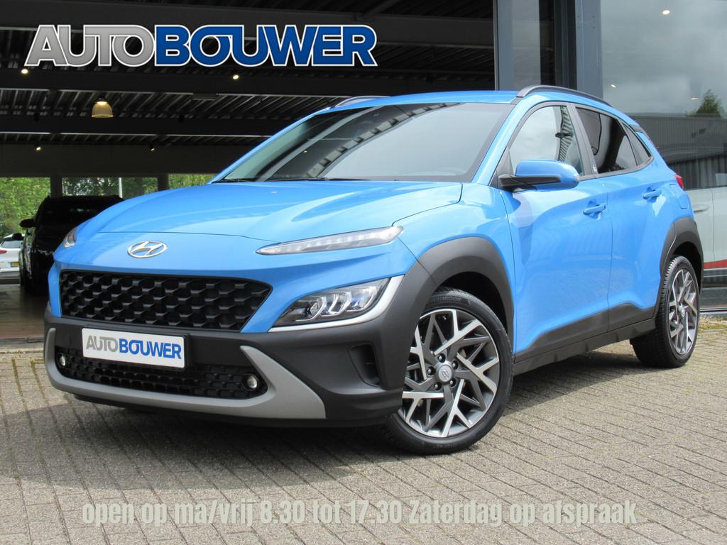Hyundai KONA 1.6 GDI HEV Edition 1e eigen | dealer onderh |, Stof, Gebruikt, Blauw, Origineel Nederlands