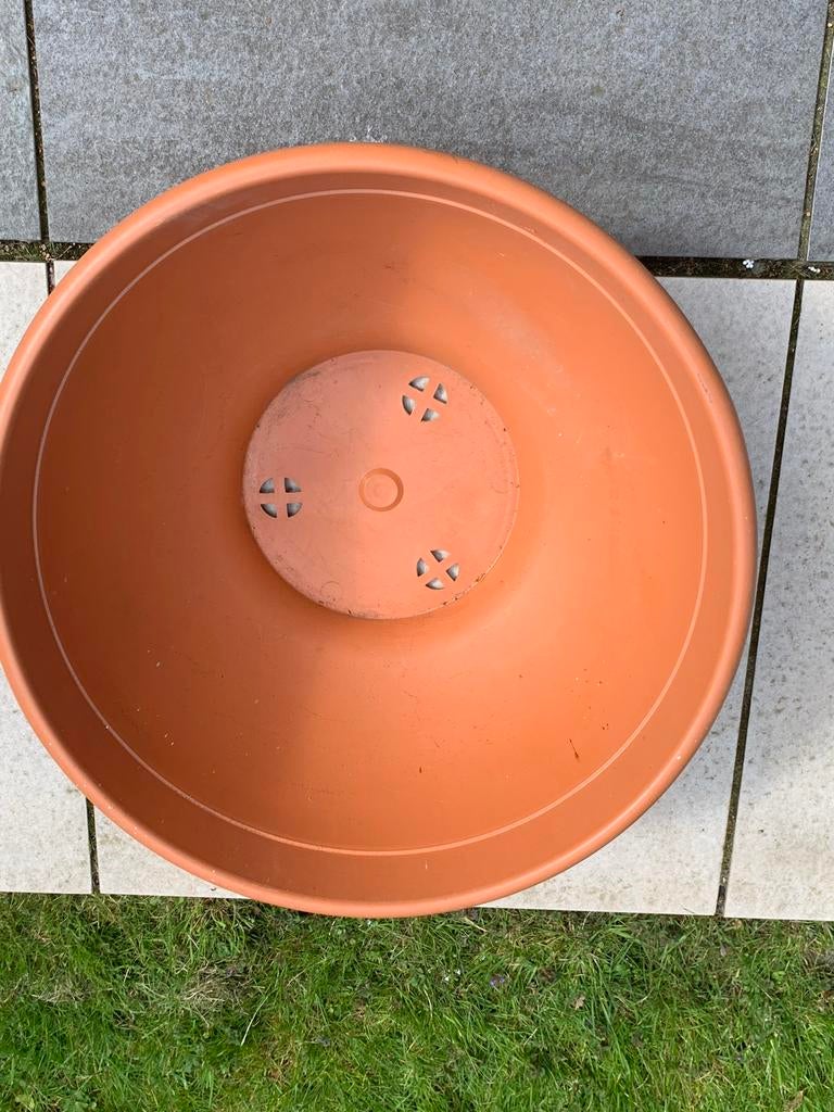 Kunststof bloempot/schaal, Kunststof, Gebruikt, Minder dan 30 cm, Minder dan 60 cm