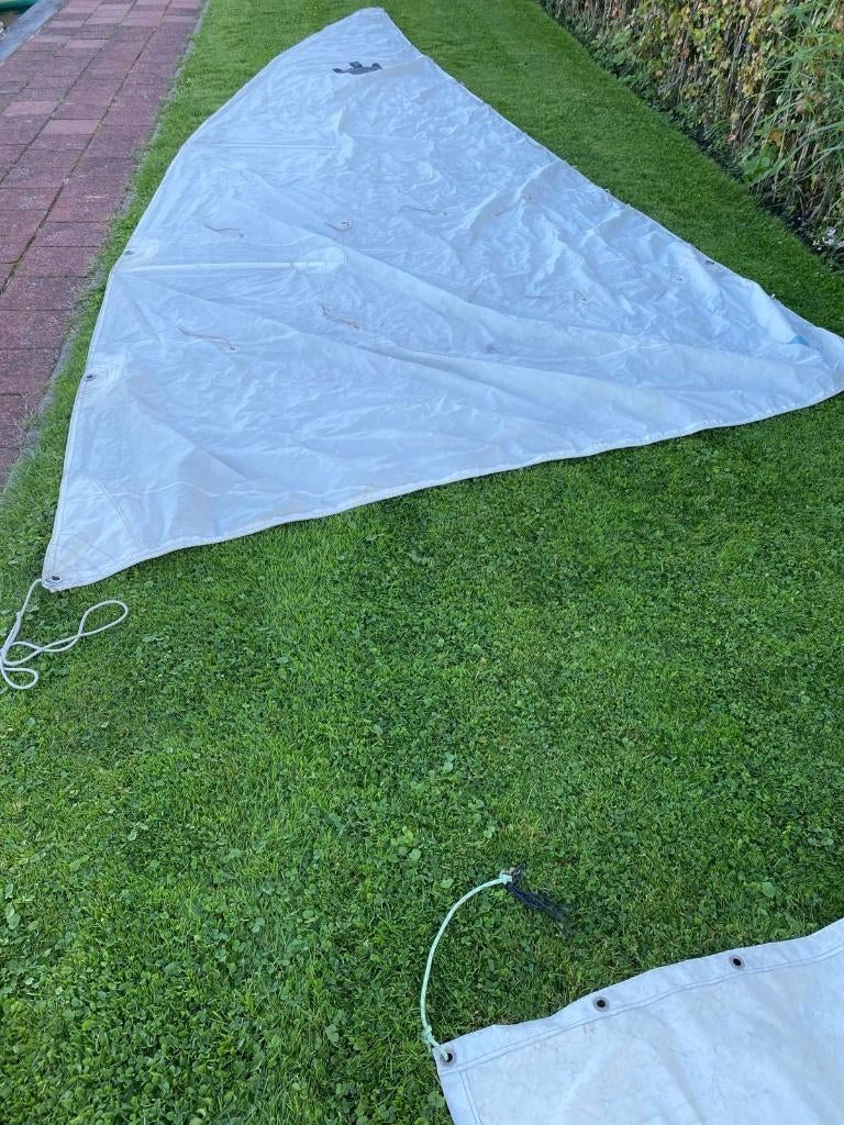 mast en zeilen 23footer BIEDEN, Watersport en Boten, Ophalen, 6 meter of meer, Gebruikt, Grootzeil