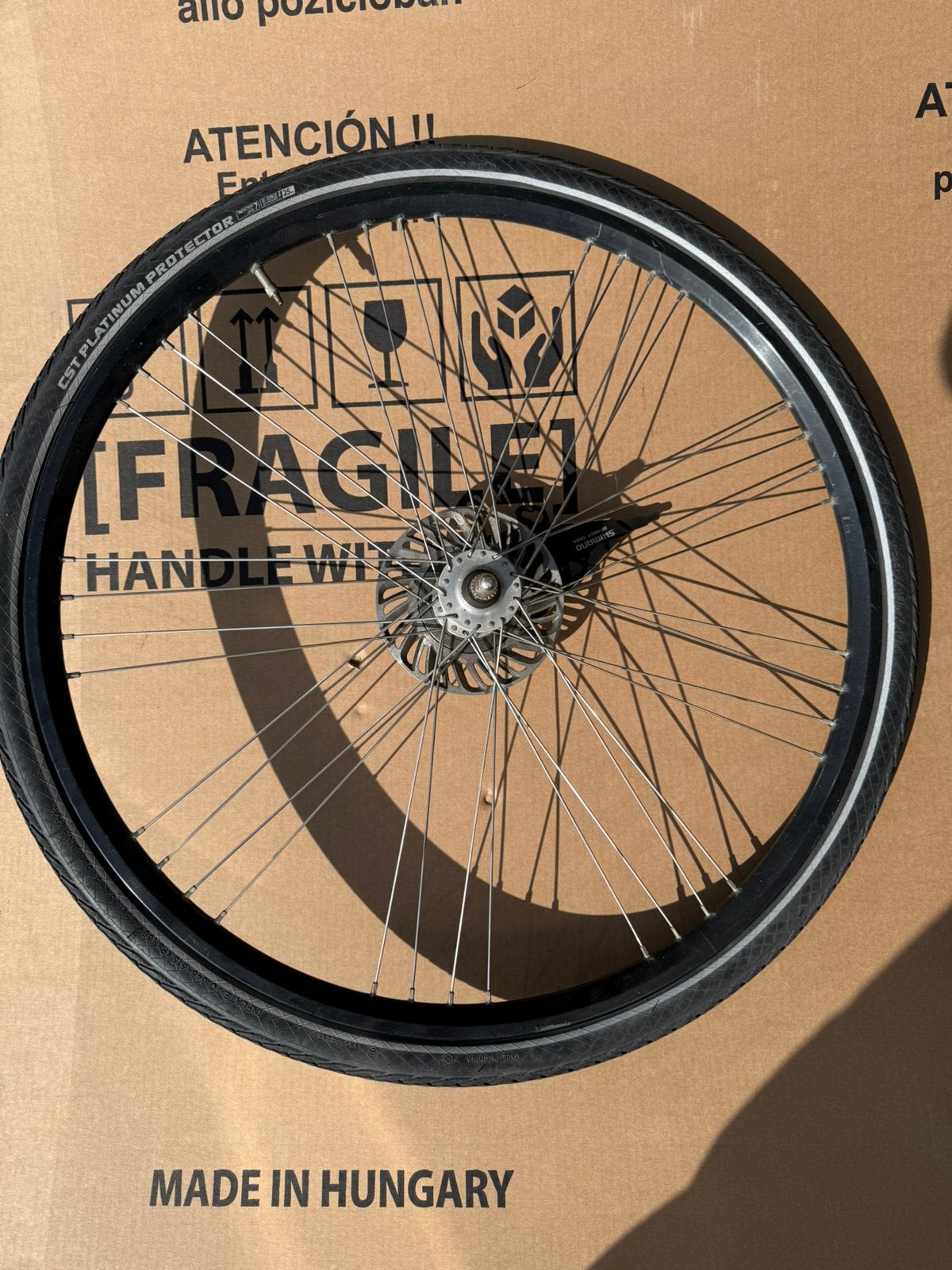 Shimano voorwiel 28 inch met rollerbrake, Ophalen of Verzenden