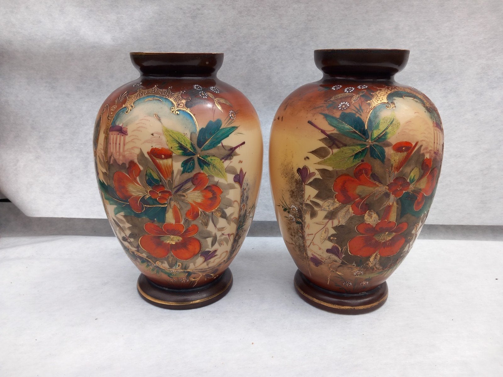 Decoratieve Vazen met Oosterse Scènes - Set van 2, Antiek en Kunst, Ophalen of Verzenden
