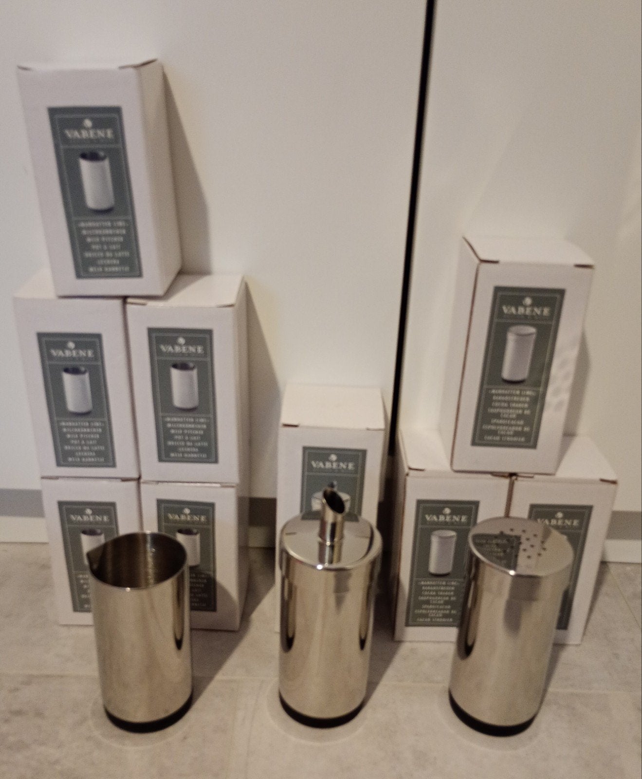 Vabene melkkan, suikerstrooier en cacao strooier, nieuw, Huis en Inrichting, Ophalen of Verzenden, Nieuw, Overige stijlen, Overige typen