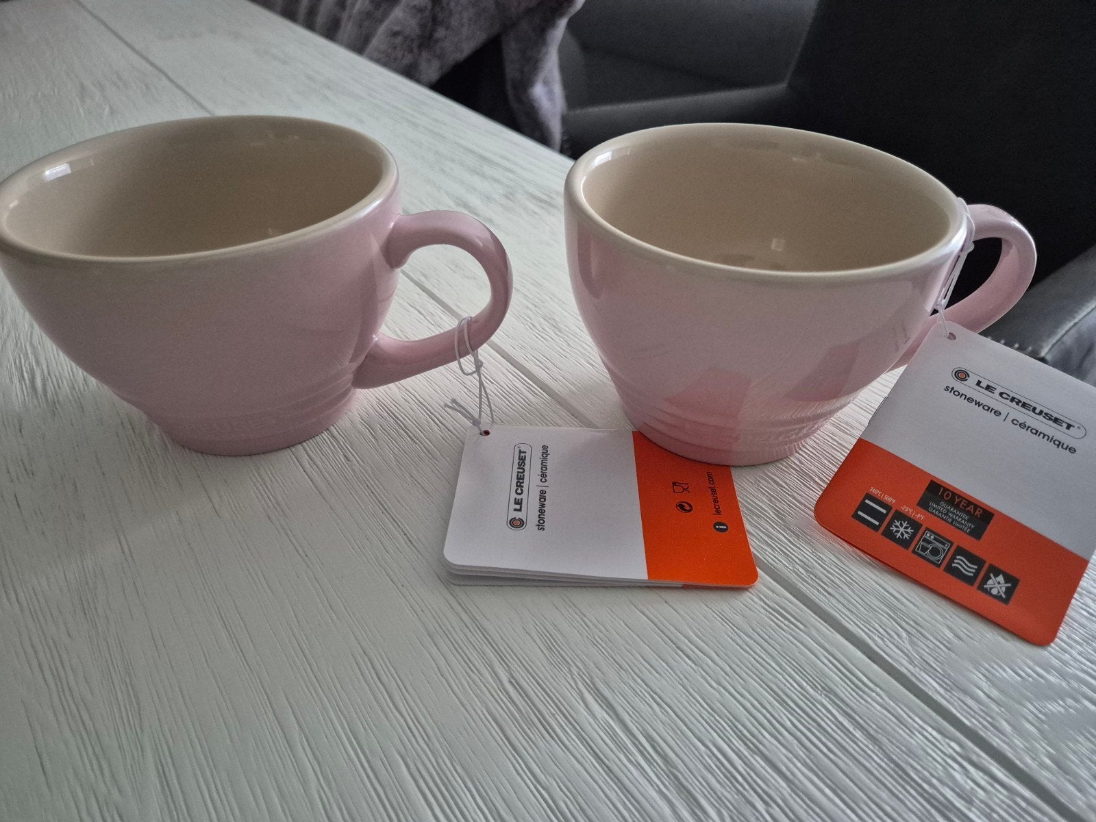 Le Creuset Giant Cappuccino Kop Chiffon Pink - Nieuw, Keramiek, Nieuw, Ophalen of Verzenden, Effen