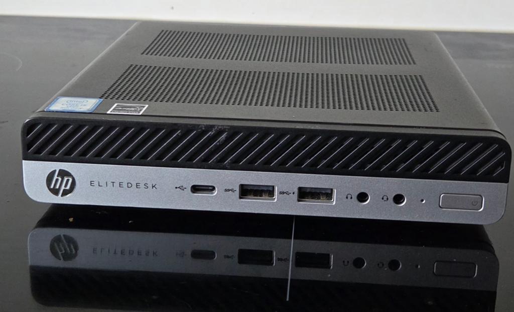 HP EliteDesk 800G4  8500 i5  mini de DM Uitvoering, Computers en Software, Desktop Pc's, Gebruikt, Ophalen of Verzenden, Info@hp.com