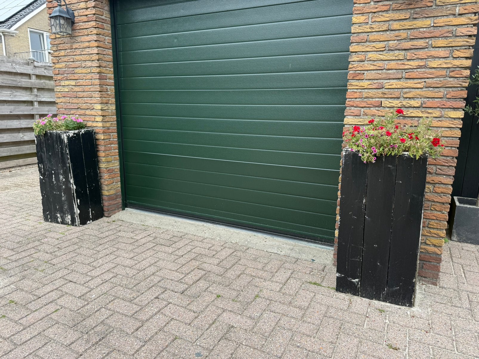 2x plantenbakken hout 91x44x33 zwart, Minder dan 3 meter, Ophalen of Verzenden, Hout, 1 tot 2 meter