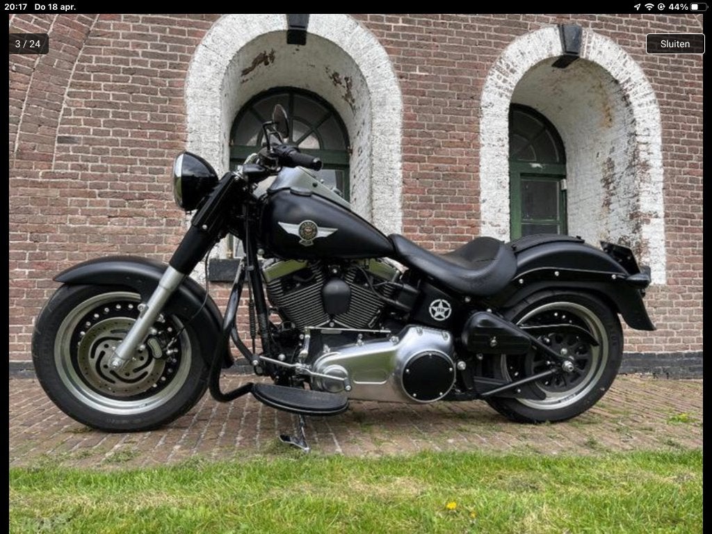 Uniek, Harley Davidson FATBOY volledig origineel, nieuwstaat, Motoren, Motoren | Harley-Davidson, 2 cilinders, Nieuw, Motorrijbewijs A