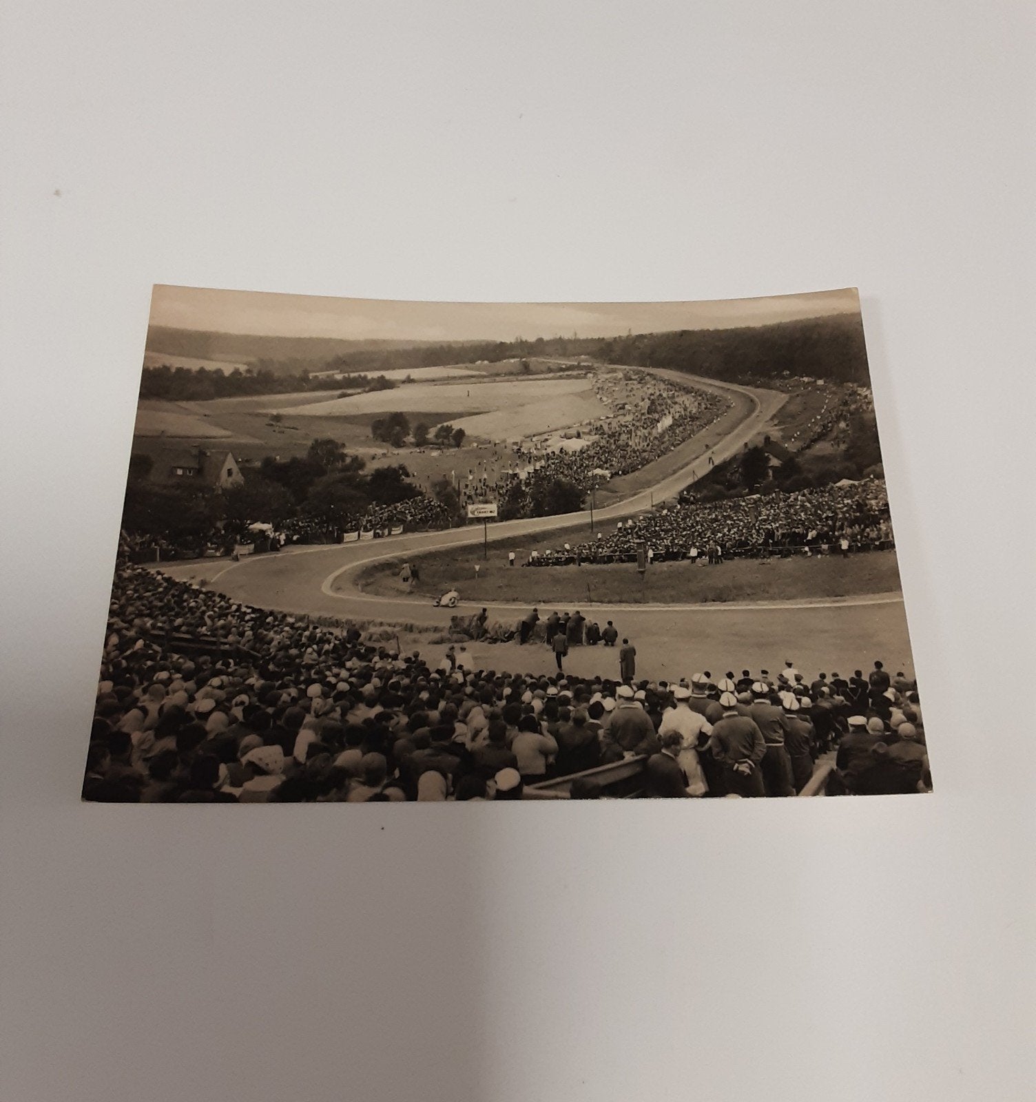 Oude ansichtkaart 1962 Sachsenring motorsportgeschiedenis, Ophalen of Verzenden, 1960 tot 1980, Gelopen, Sport en Spel