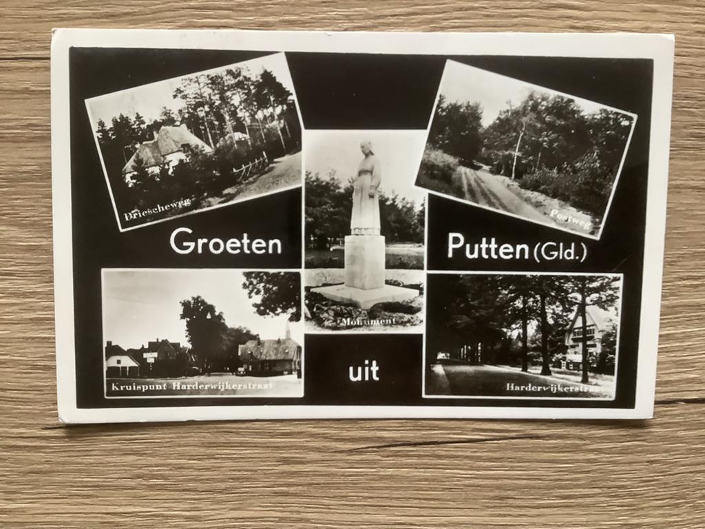 ansichtkaart Putten, Verzamelen, Ansichtkaarten | Nederland, Ophalen of Verzenden, Gelopen, Gelderland