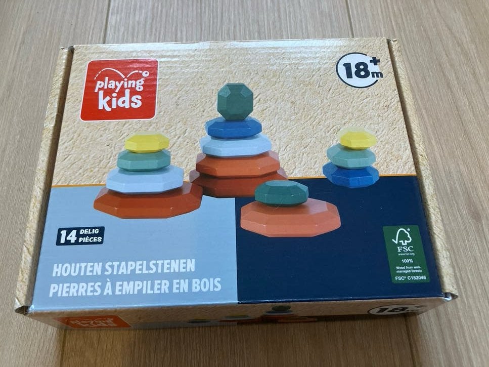 Houten stapelstenen - Zo goed als nieuw, Verzenden, Zo goed als nieuw, Overige typen