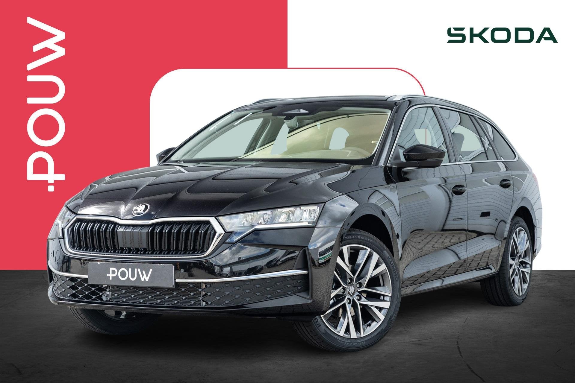 Skoda Octavia Combi 1.5 TSI 150pk MHEV Business Edition Plus, Auto's, Skoda, Stof, 1498 cc, 4 cilinders, Zwart