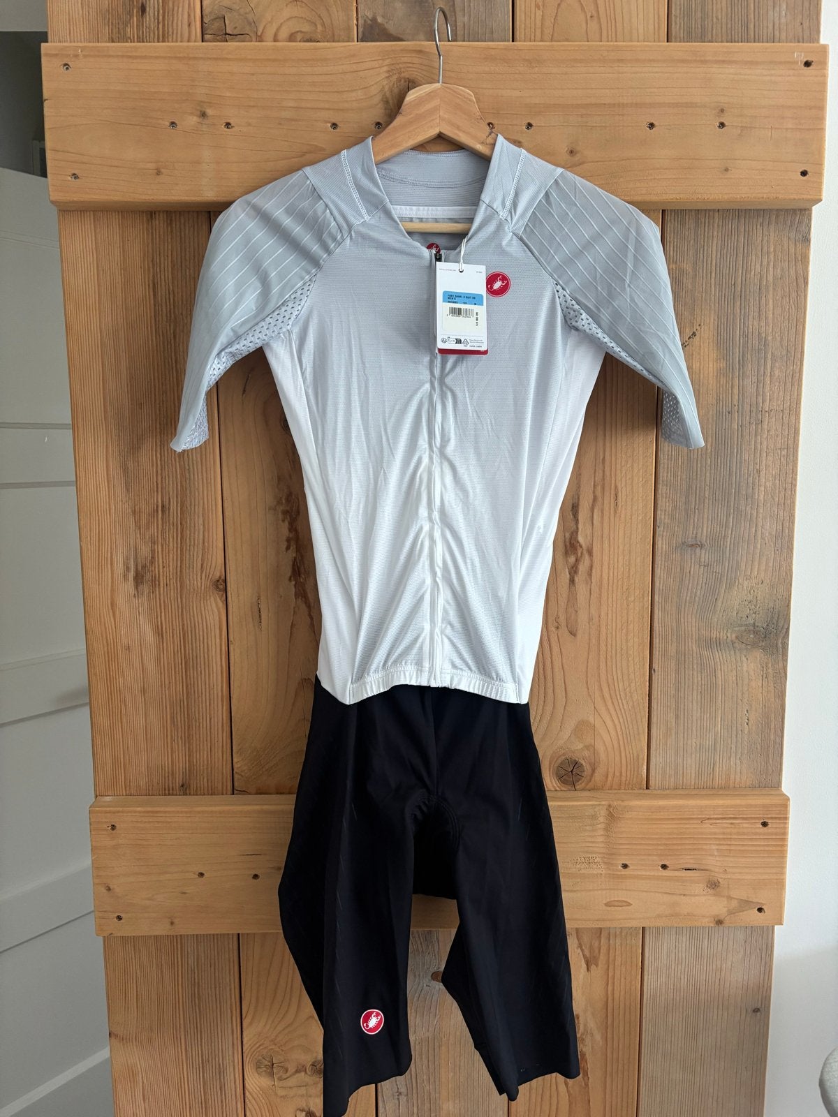 Castelli Triatlonpak Free Sanremo 3 Suit - Zwart/Wit -Maat M, Ophalen of Verzenden, Nieuw, Wit