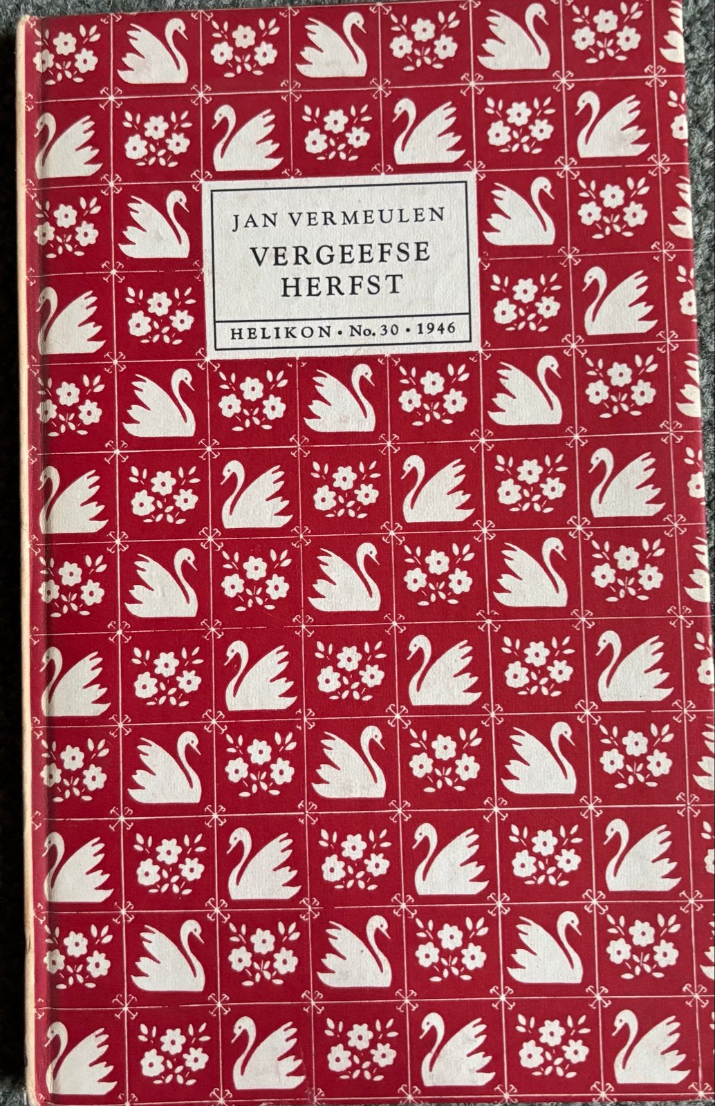 Jan Vermeulen - Vergeefse Herfst (Helikon No. 30, 1946), Boeken, Ophalen of Verzenden, Gelezen, Nederland