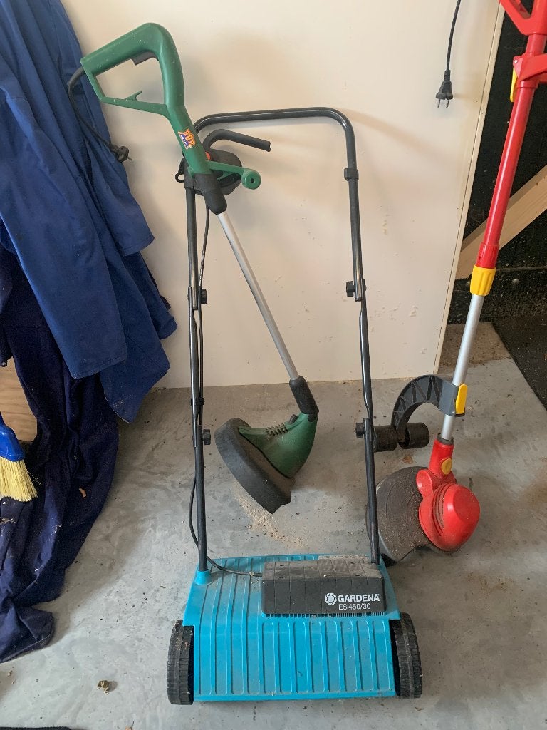 Gardena Verticuteermachine en Wolf strimmer, Ophalen, Gebruikt, Elektrisch