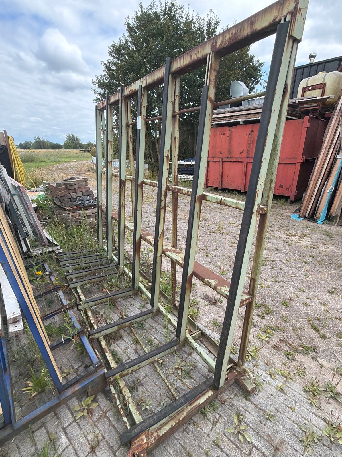 Glasbok 2m hoog, 2.6m breed, 1m diep, Doe-het-zelf en Verbouw, Glas en Ramen, Ophalen, Gebruikt, Overige typen, 160 cm of meer