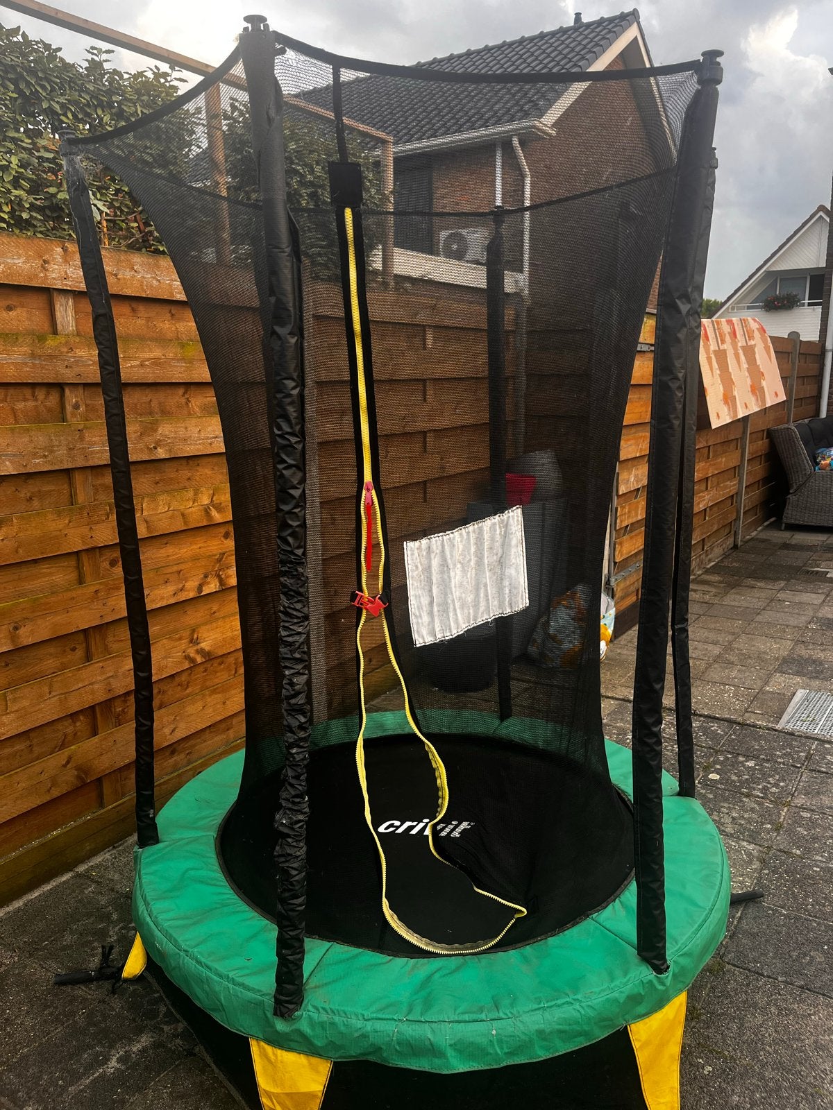 Crivit Trampoline met veiligheidsnet, Ophalen, Gebruikt