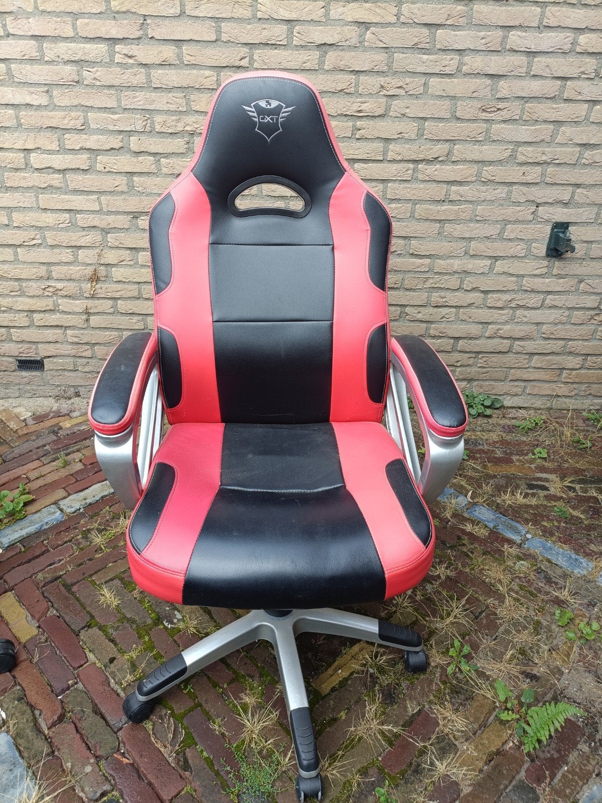 Gaming bureaustoel rood/zwart, Huis en Inrichting, Ophalen, Gebruikt, Gaming bureaustoel, Bureaustoel