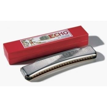 Hohner Echo gebogen 1496/48 Oktaaf gestemd  Hohner, Echo, 48, Niet ingevuld, Niet ingevuld, Ophalen of Verzenden, Met koffer of doosje