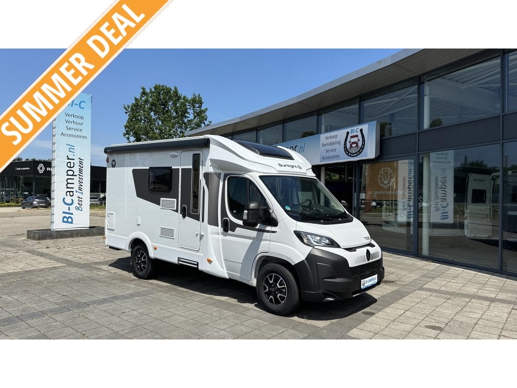 Sunlight T 58 Nieuwstaat - NAV - CAM, Caravans en Kamperen, Campers, Chemisch toilet, Sunlight, Ringverwarming, Tot en met 2