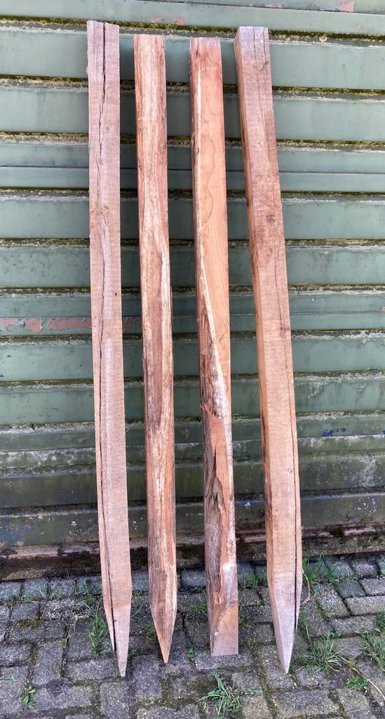 100x hardhouten palen - weidepalen tuinpalen afrastering, Ophalen, Palen, Nieuw, Hardhout