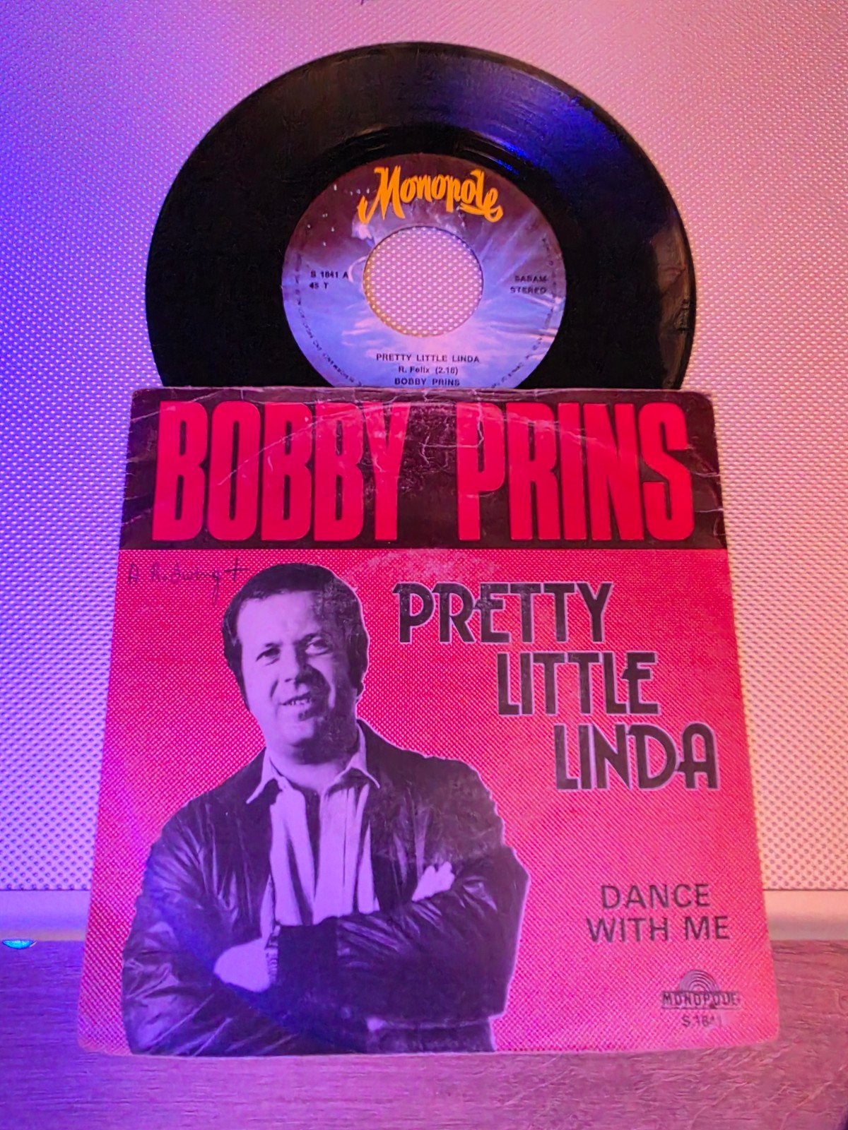 Bobby Prins - Pretty little linda, Cd's en Dvd's, 7 inch, Ophalen of Verzenden, Zo goed als nieuw, Levenslied of Smartlap