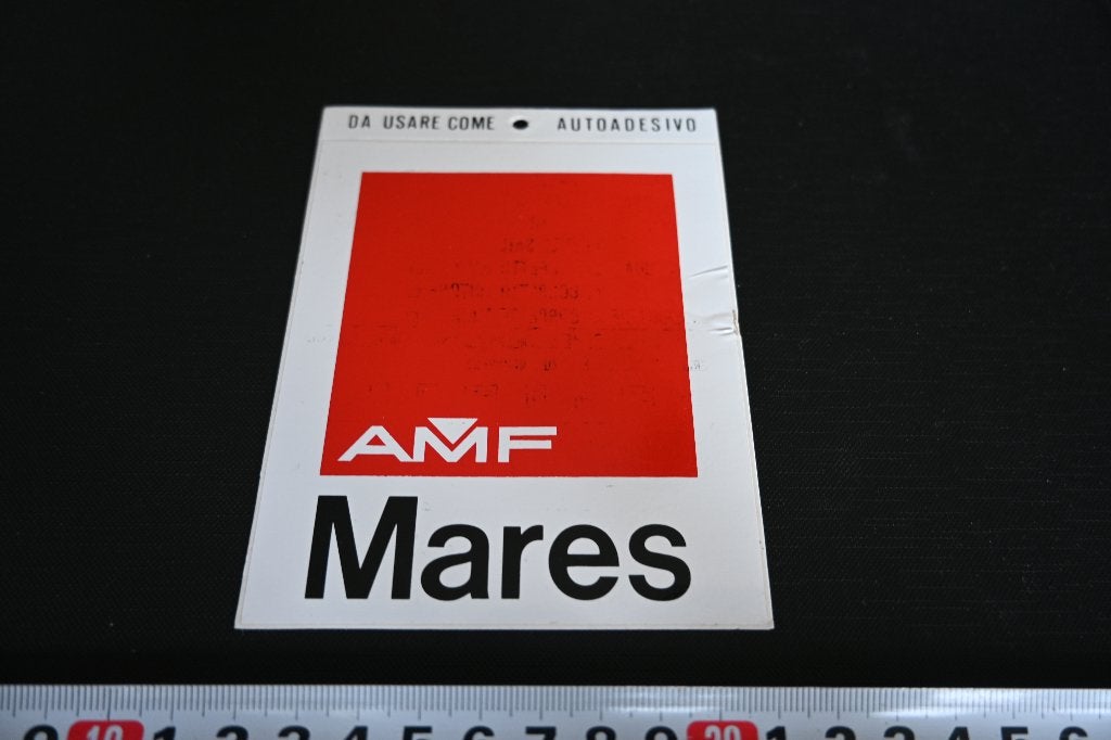 sticker AMF MARES, Ophalen of Verzenden, Zo goed als nieuw