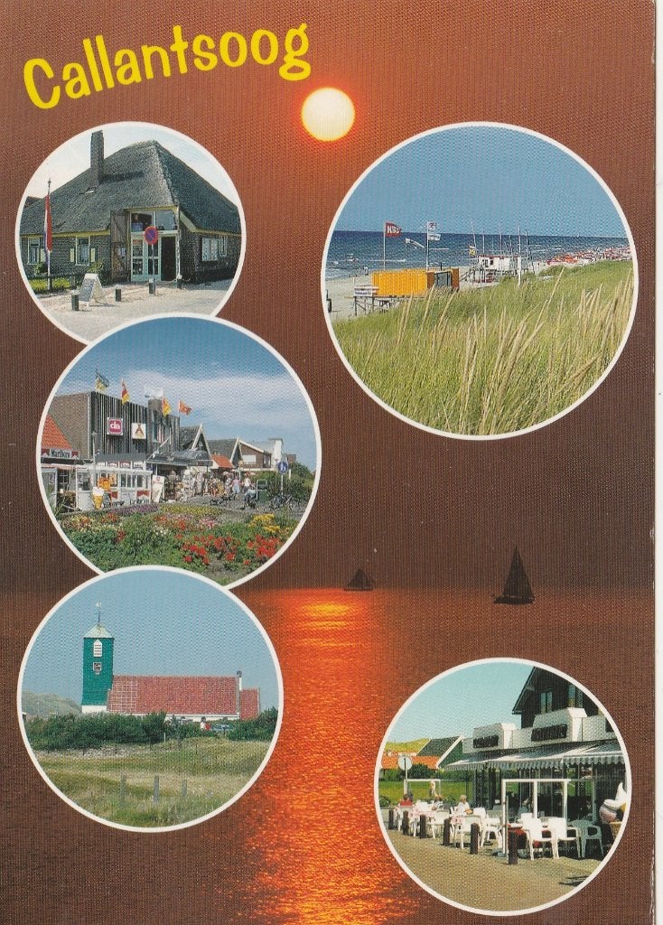CALLANTSOOG Boerderij Winkels Kerk Strand Terras, Verzamelen, Verzenden, 1980 tot heden, Gelopen, Noord-Holland