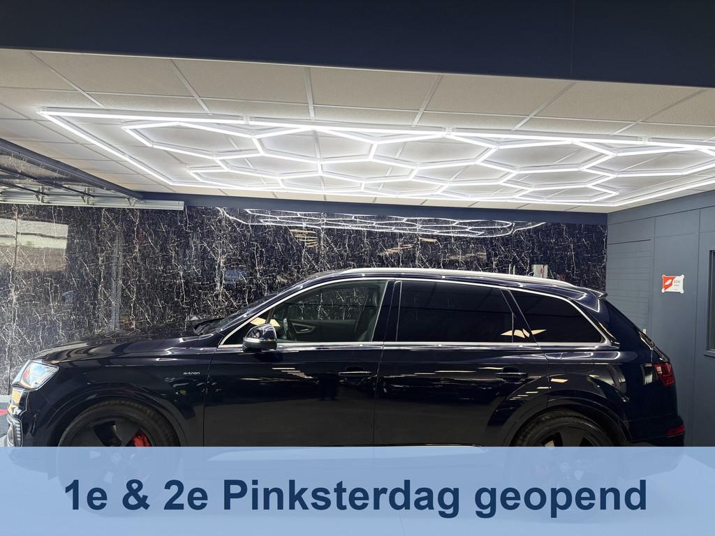 Audi Q7 3.0 TDI e-tron quattro Sport 3x s-line pano in opdra, Auto's, Automaat, Gebruikt, Blauw, 2420 kg