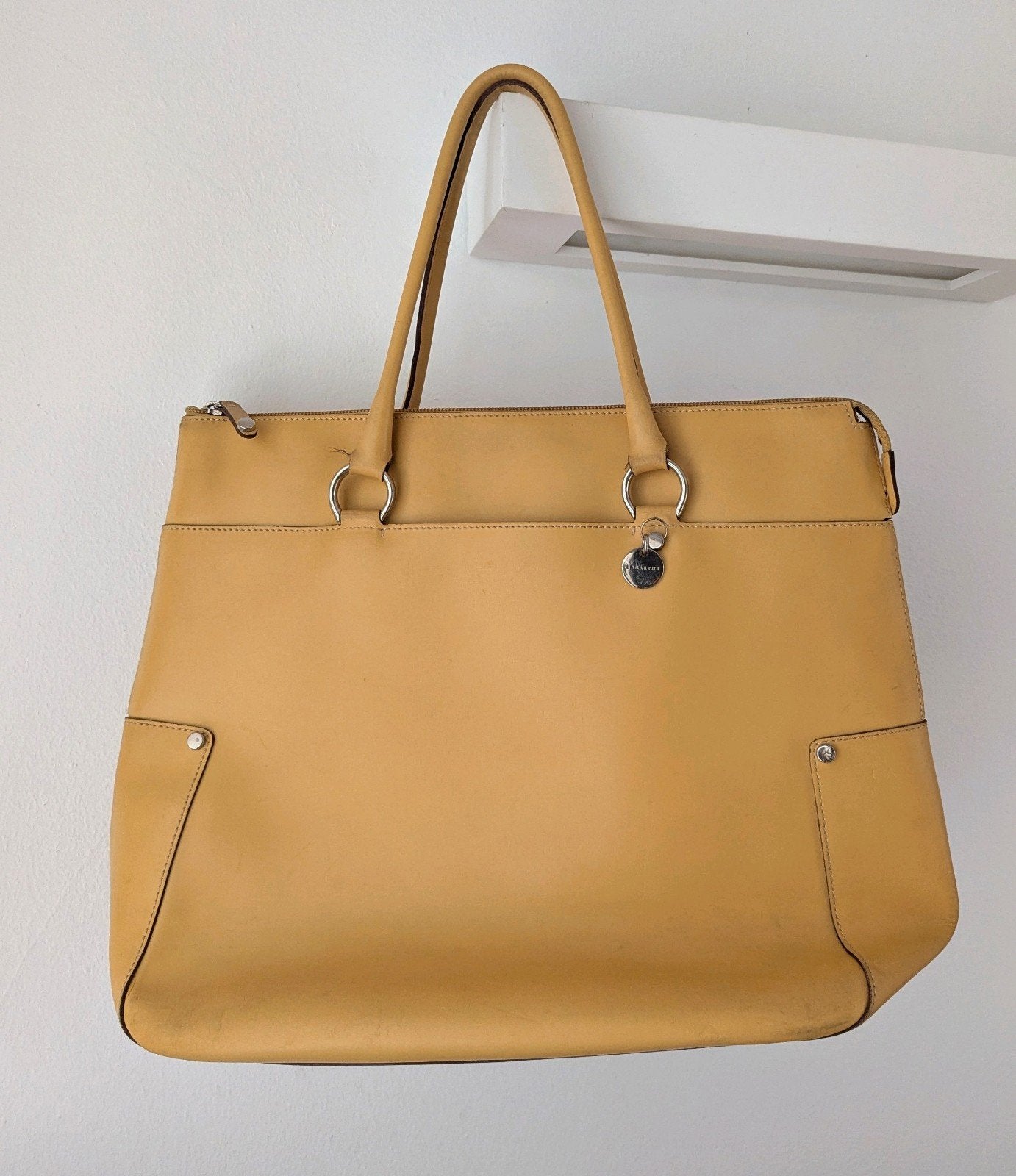 Prachtige Leren Lamarthe Paris tas, Sieraden, Tassen en Uiterlijk, Tassen | Damestassen, Ophalen of Verzenden, Handtas