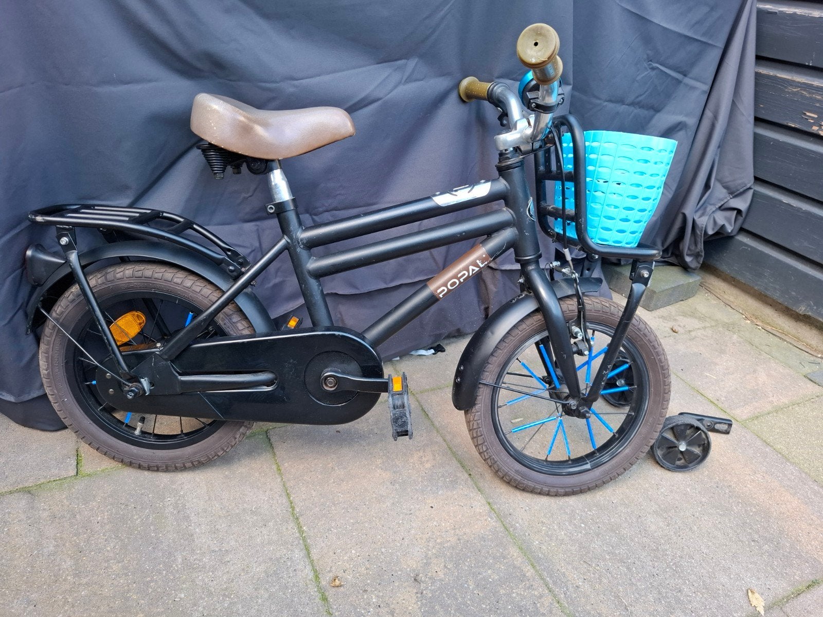 Popal kinderfiets 12 inch 2-5 jaar, Ophalen, Zijwieltjes, Gebruikt, Minder dan 16 inch