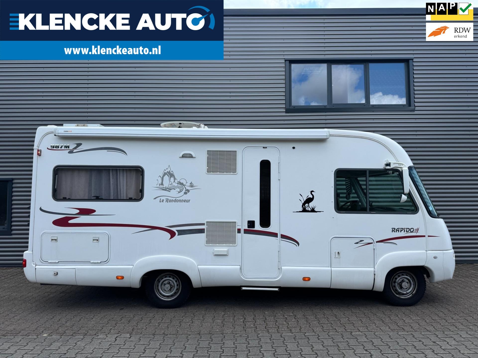 Rapido 987 Rapido 987M MERCEDES slechts 125.501km Airco 5-ci, Integraal, ABS, Elektrische ramen, Bedrijf