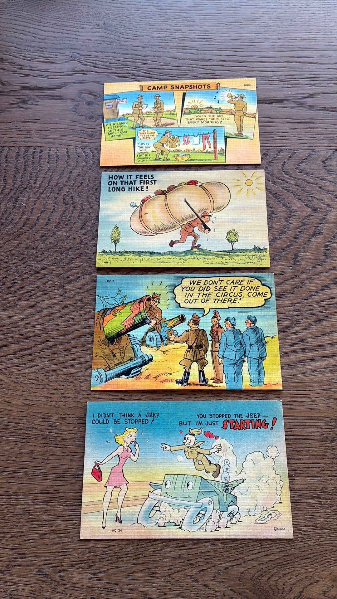 Militair. Soldaten humor, Verzamelen, Ansichtkaarten | Themakaarten, Ophalen of Verzenden, Overige thema's