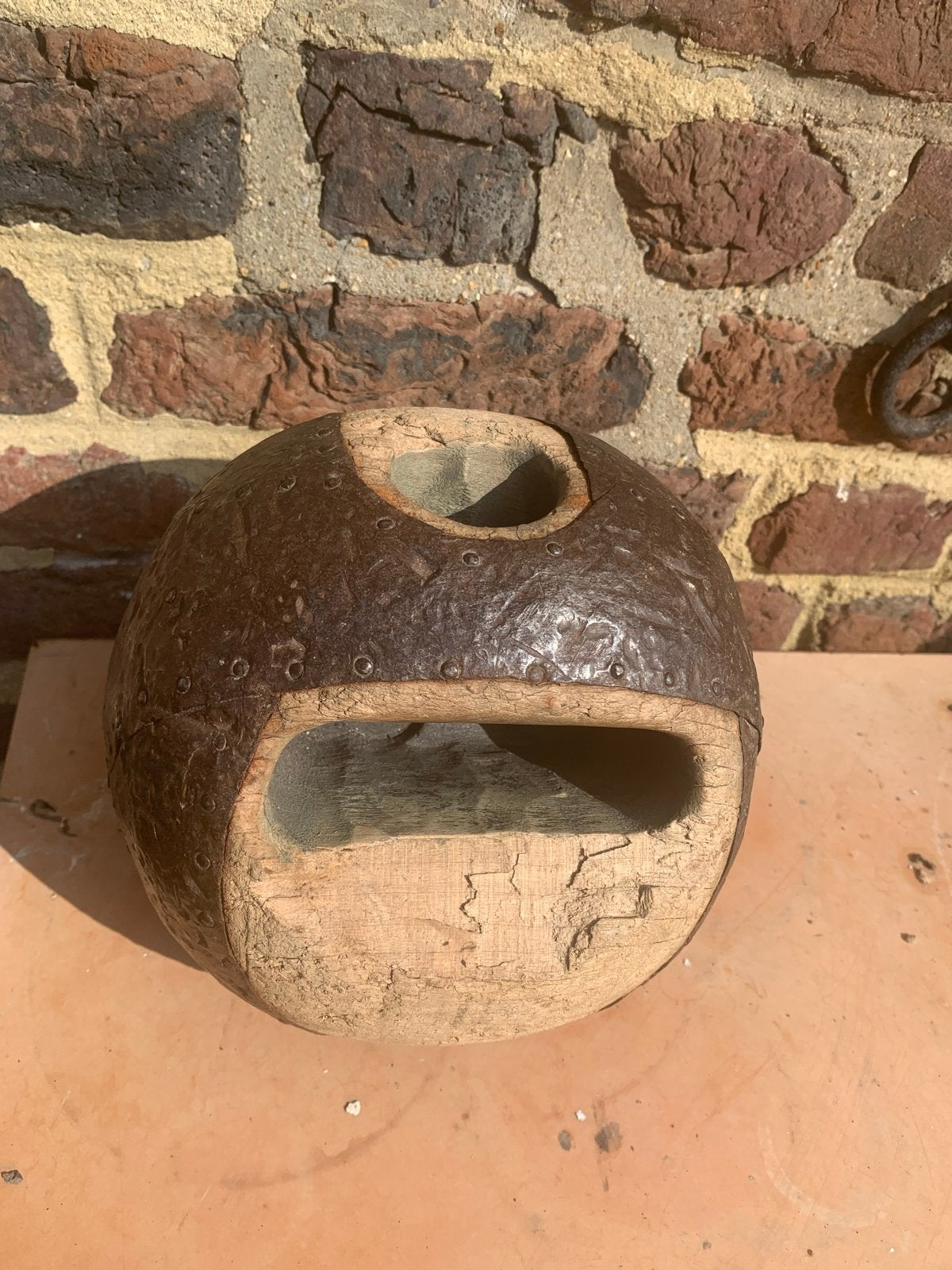 Antieke houten bowlingbal, Ophalen of Verzenden