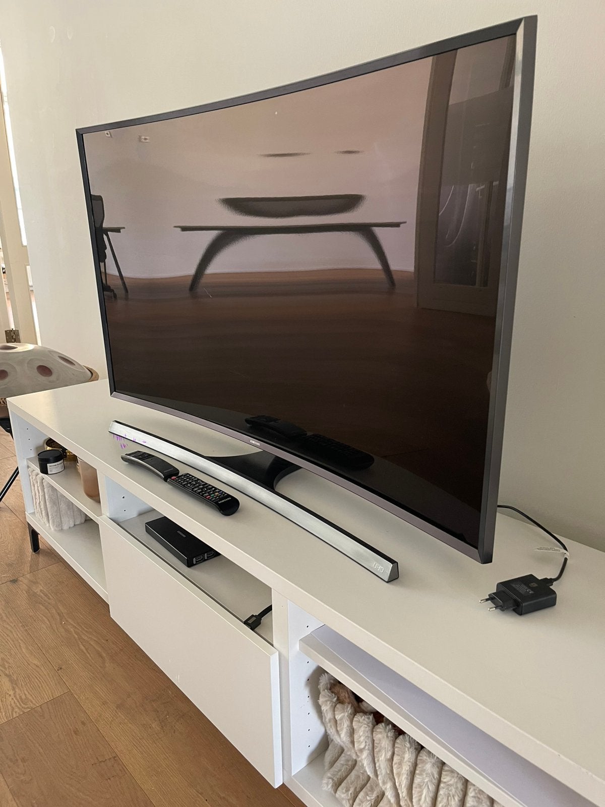 Samsung 48” Curved 4K Smart TV + One Connect Box (Compleet), Audio, Tv en Foto, Televisies, Gebruikt, 100 cm of meer, Samsung