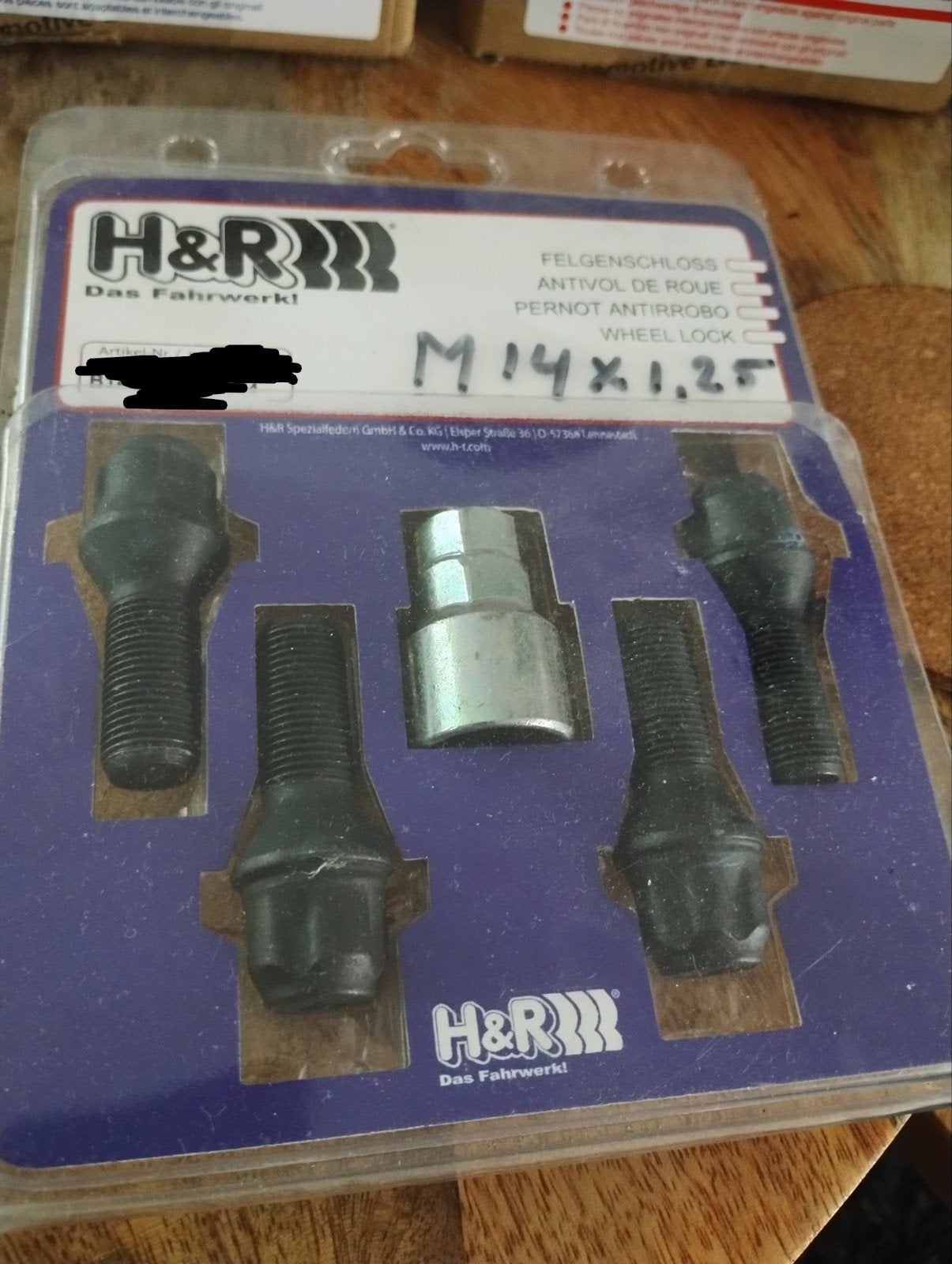 Set H&R slotbouten Conisch M14x1,25 o.a. voor BMW Nieuw, Ophalen