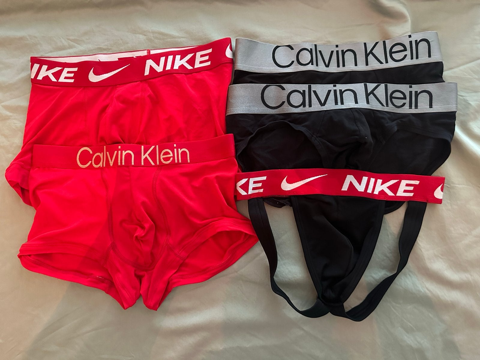 Diverse herenondergoed: Nike en Calvin Klein, Ophalen of Verzenden, Rood, Boxer