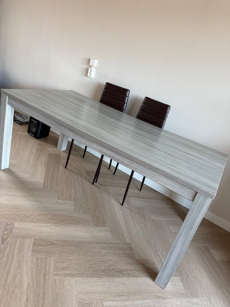 Eettafel + 2 stoelen GRATIS ZSM - AFHALEN, Ophalen, Gebruikt, 50 tot 100 cm, Vijf personen of meer