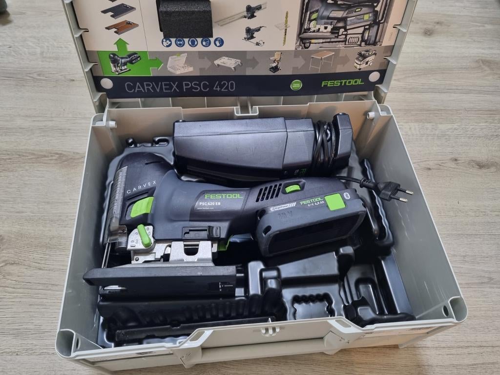 Festool carvex psc 420 eb basic 4 0, Decoupeerzaag, Ophalen of Verzenden, Zo goed als nieuw, 30 tot 70 mm