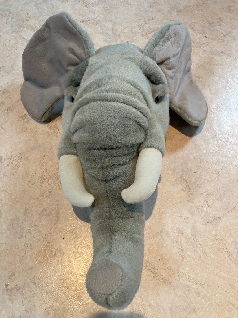 Pluchen olifantenkop voor kinderkamer, Ophalen of Verzenden, Nieuw, Wanddecoratie
