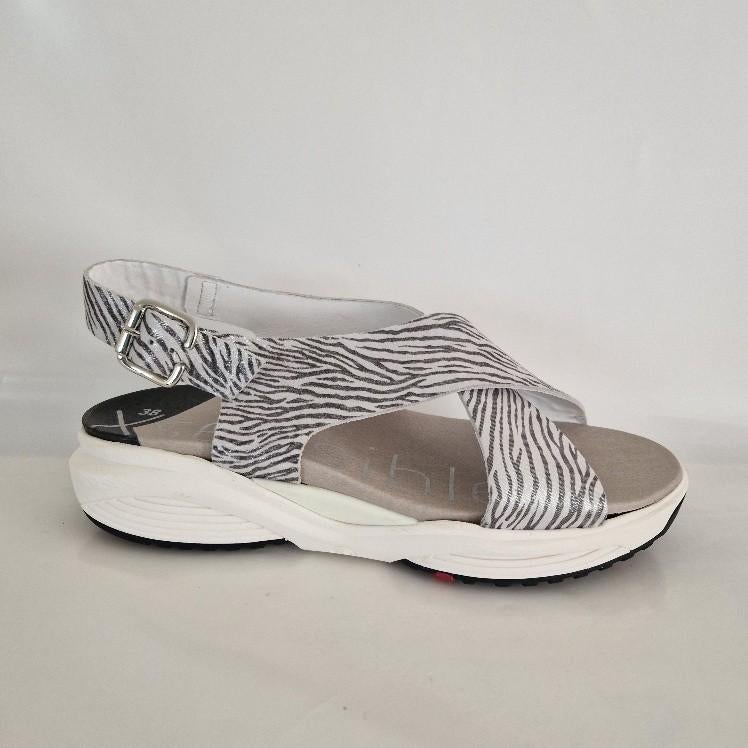 XSENSIBLE DAMES SANDAAL, mt 38, wijdte G, white fantasy, Jetsshoeshop@hotmail.com, Wit, Nieuw, Schipholweg