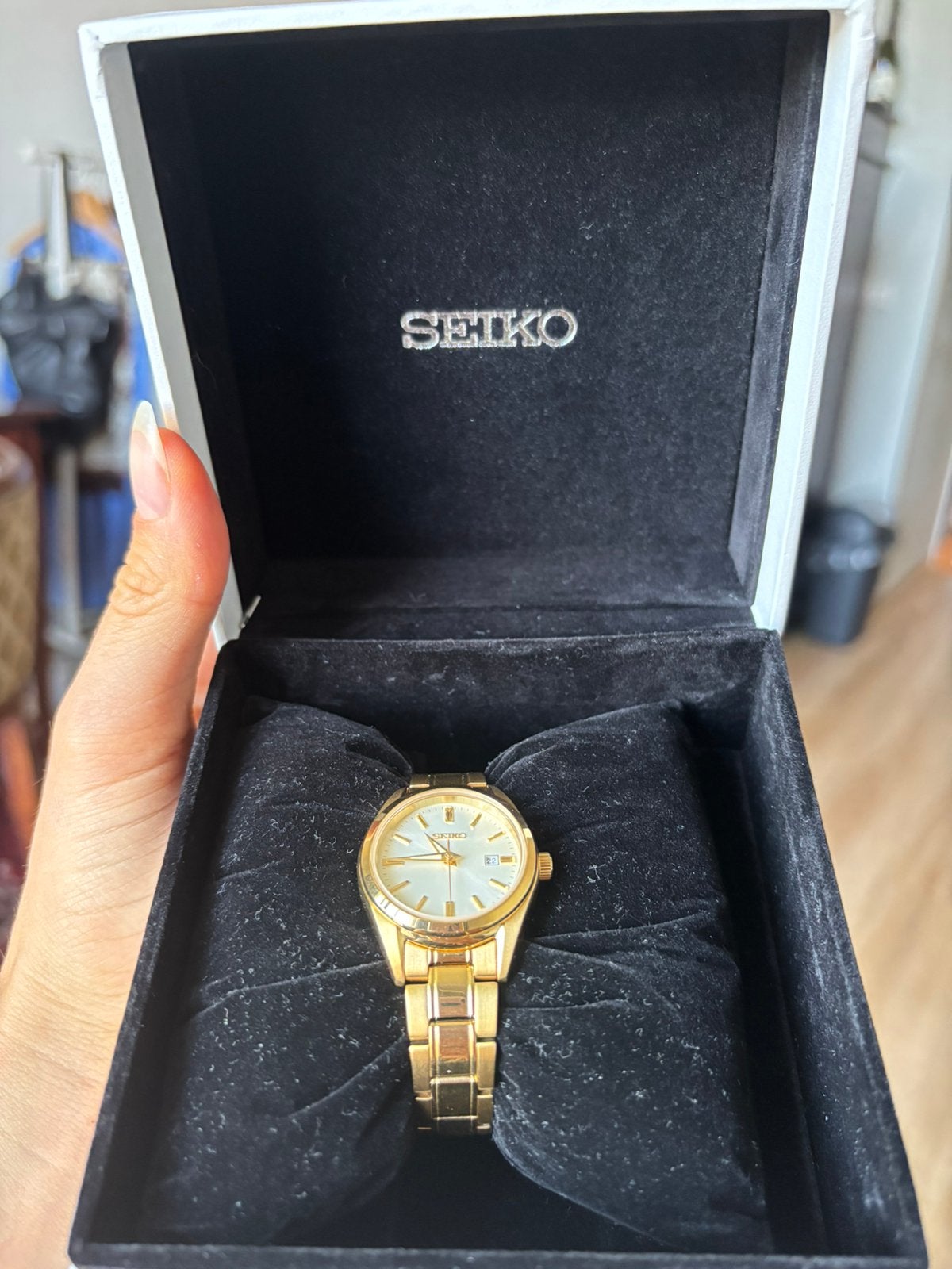 Horloge Seiko Dames, Ophalen of Verzenden, Zo goed als nieuw, Staal, Seiko